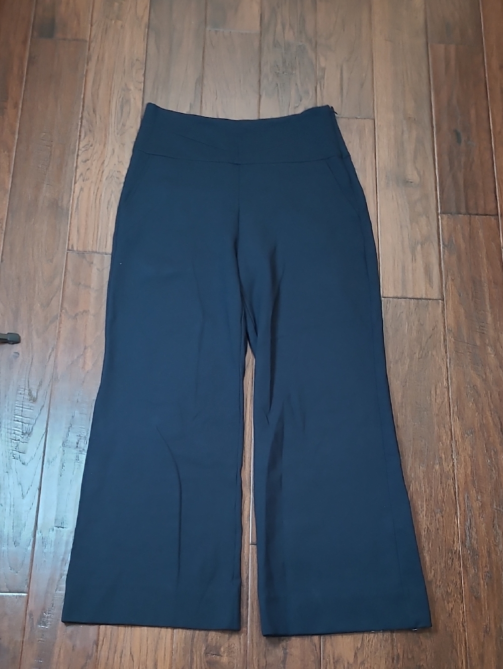 CAbi Navy Blue Coco Wide-Leg Side Zip Trouser Pants size 14